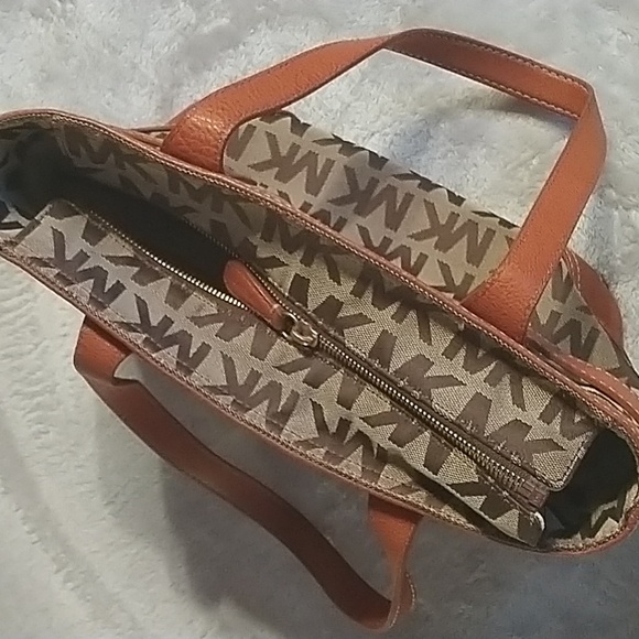 Michael Kors tote bag in brown and orange - Picture 6 of 6